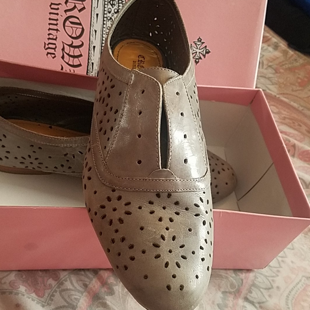 Grey vintage shoes
